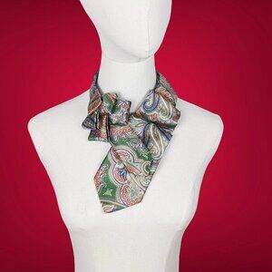 NWT Ogsplosh Women's Green Paisley Ascot Scarf